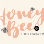 Honey Bee Font Poster 1