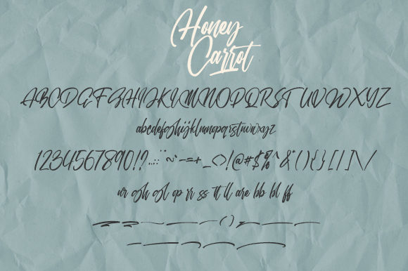 Honey Carrot Font Poster 2