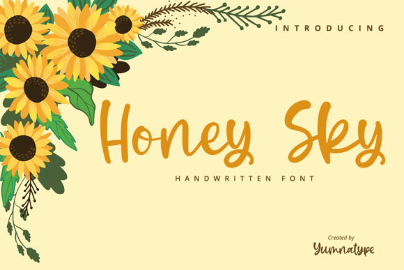 Honey Sky Font Poster 1