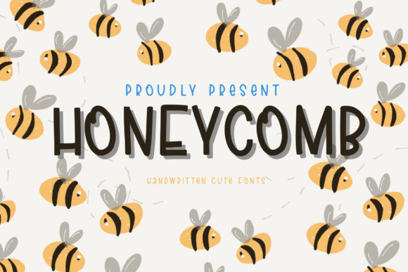 Honeycomb Font Poster 1