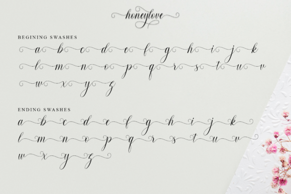 Honeylove Font Poster 10