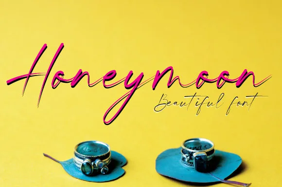 Honeymoon Font Honeymoon Font Poster 1