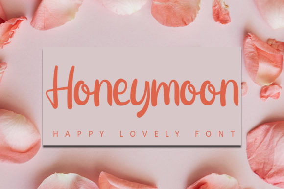 Honeymoon Font Poster 1