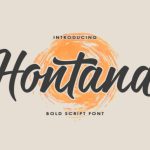 Hontana Font Poster 1