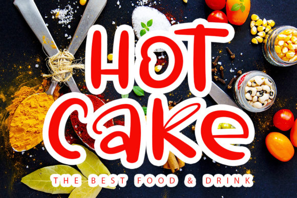 Hot Cake Font Poster 1