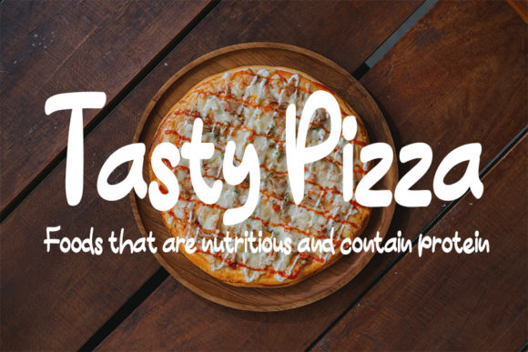 Hot Pizza Font Poster 2