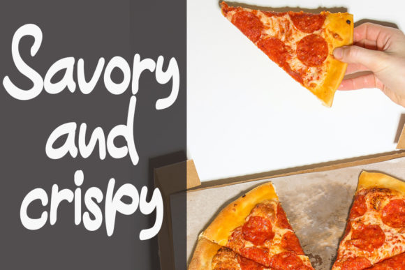 Hot Pizza Font Poster 3