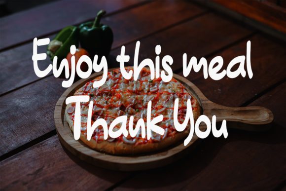 Hot Pizza Font Poster 5