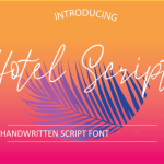 Hotel Script Font Poster 1