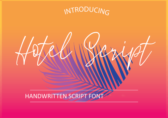 Hotel Script Font Poster 1