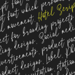 Hotel Script Font Poster 4