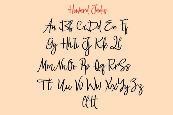 Howard Jades Font Poster 9