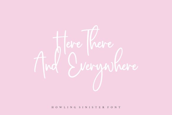 Howling Sinister Font Poster 3