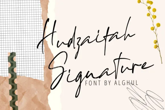 Hudzaifah Font Hudzaifah Font Poster 1