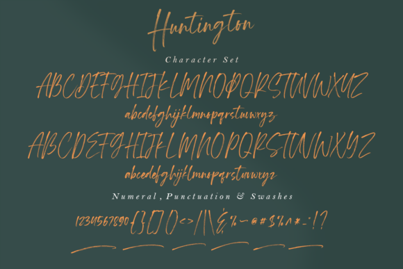 Huntington Font Poster 14
