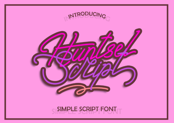 Huntsel Script Font