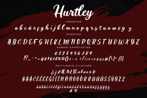 Hurtley Font Poster 7