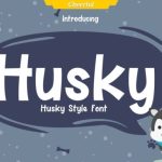 Husky Font Poster 1