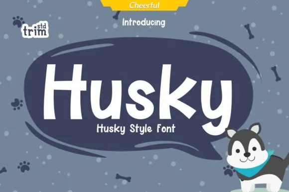 Husky Font Husky Font Poster 1