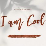 I Am Cool Font Poster 1