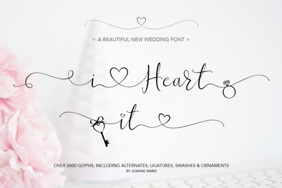 I Heart It Font Poster 1