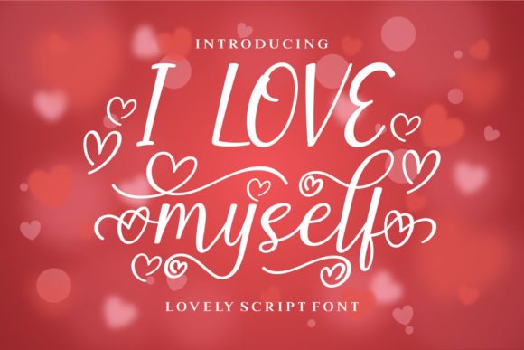 I Love Myself Font Poster 1