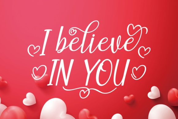 I Love Myself Font Poster 3