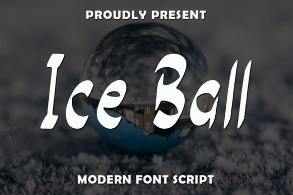Ice Ball Font Poster 1