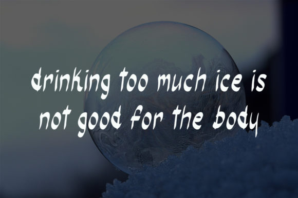 Ice Ball Font Poster 3
