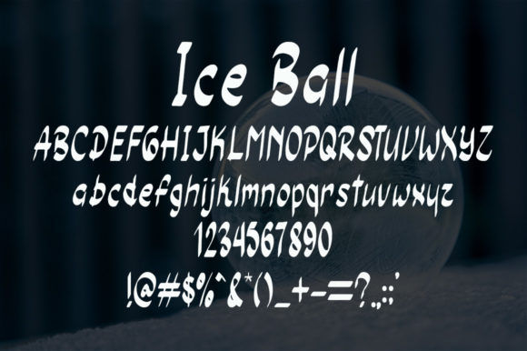 Ice Ball Font Poster 5