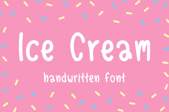 Ice Cream Font Poster 1