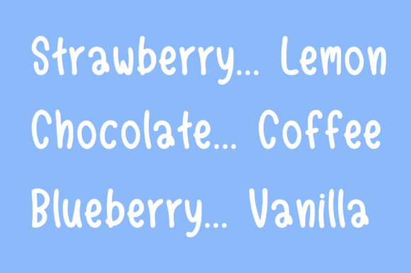 Ice Cream Font Poster 2