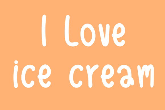 Ice Cream Font Poster 4