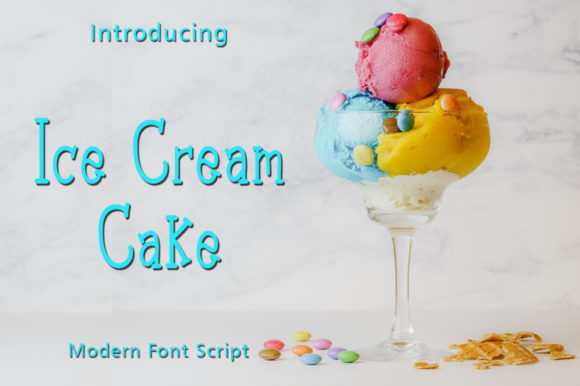 Ice Cream Cake Font Poster 1