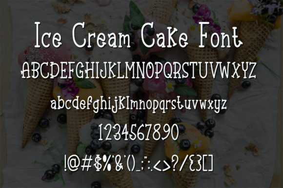 Ice Cream Cake Font Poster 4