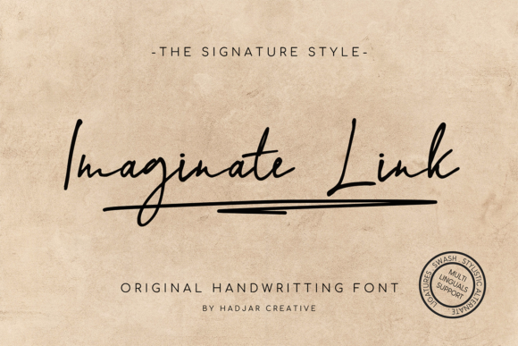 Imaginate Link Font Poster 1