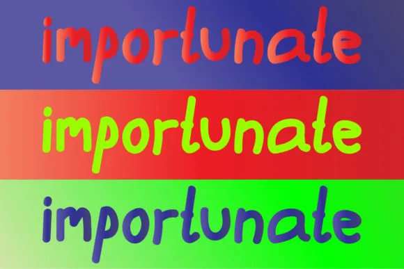 Importunate Font Importunate Font Poster 1