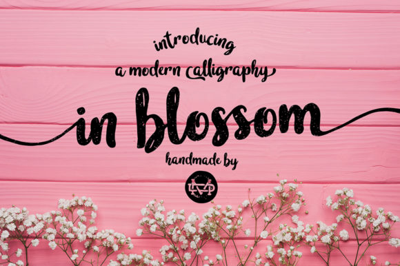 In Blossom Font Poster 1