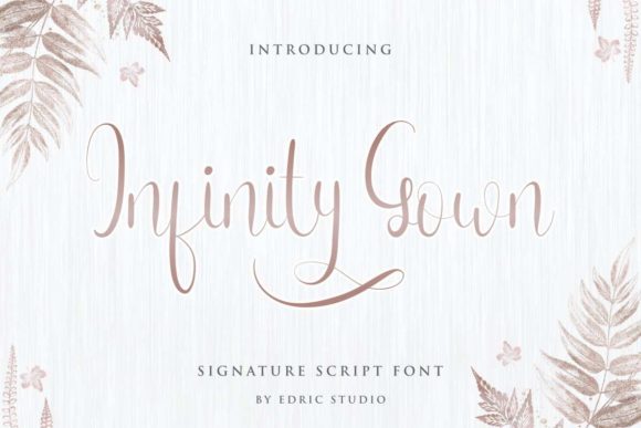 Infinity Gown Font Poster 1