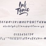 Ink Tonic Font Poster 16