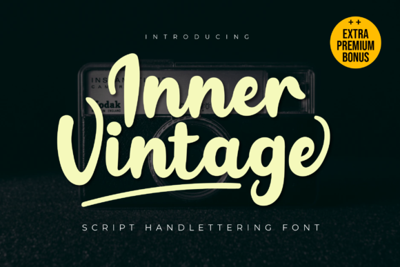 Inner Vintage Font Poster 1