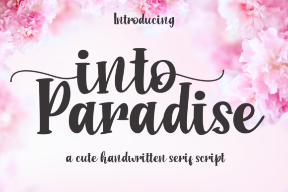 Into Paradise Font Poster 1