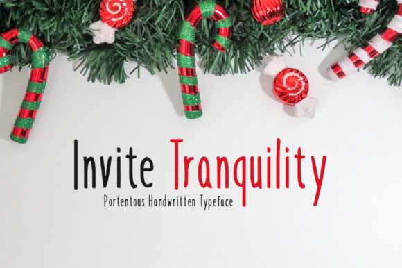 Invite Tranquility Font Poster 1