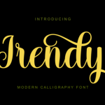 Irendy Font Poster 1