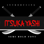 Itsuka Yashi Font Poster 1