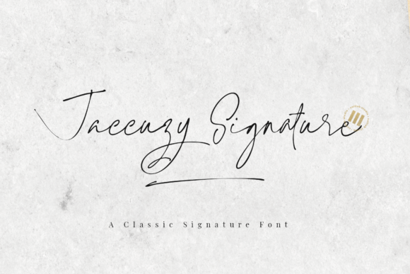 Jaccuzy Signature Font