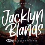 Jacklyn Blands Font Poster 1