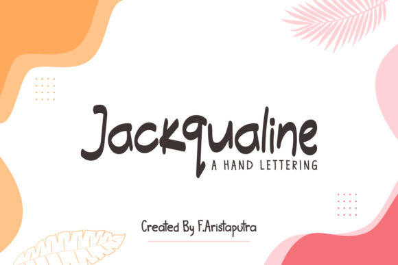 Jackqualine Font Poster 1