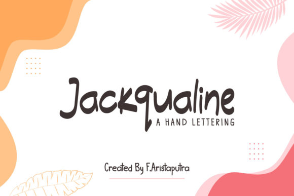 Jackqualine Font Poster 1