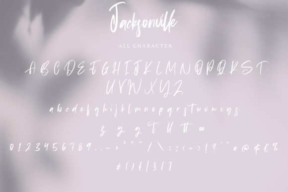 Jacksonville Font Poster 6